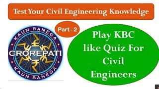 Civil Engineering Basic Knowledge || MCQ Test for Civil Engineers 2024 | Civil Engineering MCQ