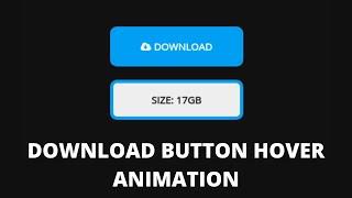 Animated Download Button | HTML & CSS