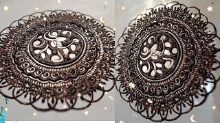 Beautiful Gol Tikki Mehndi Design -  Stylish tikki - Mehndi Art by Hamna