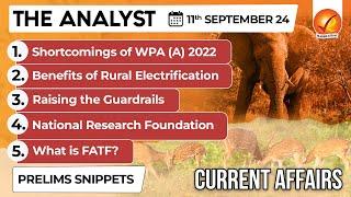 Current Affairs Today: The Analyst 11 September 2024 | Newspaper Analysis | Vajiram And Ravi