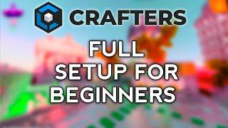 Craftersmc skyblock full setup for beginners | best weapon, sword, armour & pet for beginners