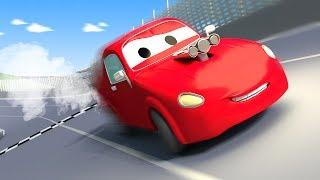 Эвакуатор Том и Гоночный автомобиль Джерри в Автомобильный Город | Мультфильм для детей