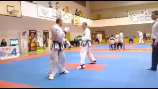 Mistrovství ČR v Taekwon-du 2016 matsogi (sportovní boj) Patrik Tuzar (Panter) vs neudáno (Ge -beck)