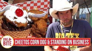 Last State Fair of Texas Review - Hot Cheetos Korean Corn Dog & Standing On Business (Dallas, TX)