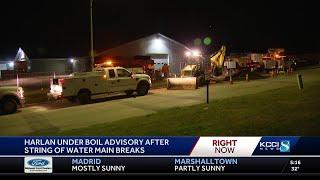 Harlan under boil advisory after water main break; classes resume Friday