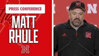 Nebraska Football Head Coach Matt Rhule meets with the media on Monday I HuskerOnline I GBR