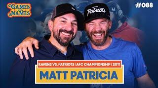 Matt Patricia Relives the INSANE 2011 AFC Championship Ending! | Games With Names