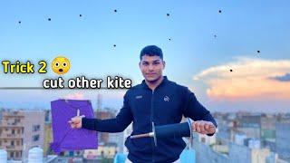 *Trick 2* to cut other kites | kite flying | kite making | kites vlog |