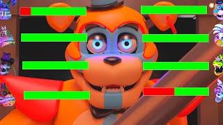 [SFM FNaF] Top 10 SECURITY BREACH vs FIGHT Animations WITH Healthbars