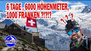 6 TAGE, 6000 HM, 1000 FRANKEN ???? | Schweiz Wallis - Hochtouren #wallis #schweiz