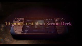 10 games tested on Steam Deck