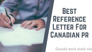 Best Alternative Reference Letter For Canada Permanent Residence | 2022