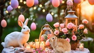 Happy Easter Jazz Music  Easter Lunch In a Serene Spring Garden - Cozy Jazz at Coffee Shop Ambience