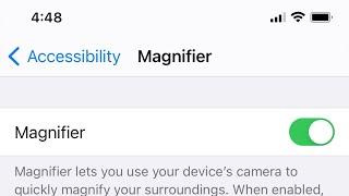 how to enable magnifier on iphone and use