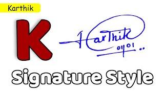  Karthik Name Signature Style | K Signature Style | Signature Style of My Name Karthik