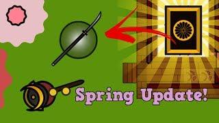 Surviv.io New OP Naginata Knife In Golden Hut Crate!!! Surviv.io Spring Update!