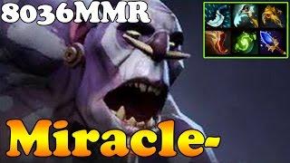 Dota 2 - Miracle- TOP 1 MMR IN THE WORLD 8036MMR Plays Witch Doctor - Ranked Gameplay