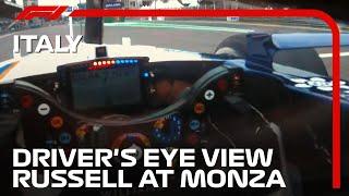 George Russell's Helmet Cam at Monza | 2021 Italian Grand Prix