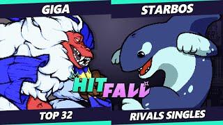 Hitfall 2023 - Giga (Hodan) Vs. starbos (Orcane) Rivals of Aether - RoA