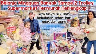 BELANJA MINGGUAN BANYAK SAMPE 2 TROLLEY PENUH 2 SUPERMARKET TERMURAH TERLENGKAP DI HUNGARIA