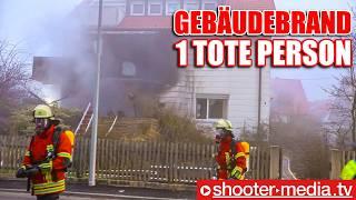    TÖDLICHER GEBÄUDEBRAND - 3 VERLETZTE mit FEUERWEHRMANN    | Großeinsatz in Leinfelden