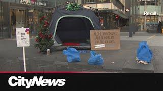 Charity decks out tents in Yonge-Eglinton for unique new homelessness campaign