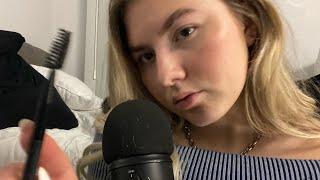 ASMR- TIEFE AUGENBRAUEN TINGLES  (Personal, Mouth Sounds, Close Up)