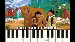 WELCOME TO THIS DAY from Brother Bear 2, Disney, Piano Tutorial, FREE Sheet Music (pdf)