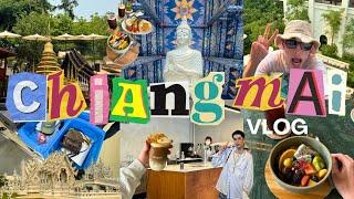 vlog | ME ENAMORÉ DE UN COREANO EN CHIANG MAI 🩷 templo blanco, mucho CAFE y HOTEL TOUR! ️