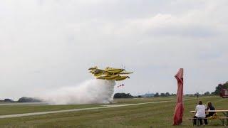 AirTractor AT 802A FireBoss Fire Extinguishing Demonstration