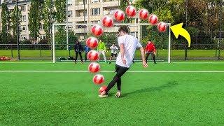 VERRÜCKTE ELFMETER TRICKSHOTS FUßBALL CHALLENGE!!