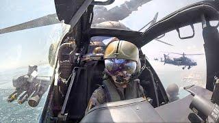 US AH-64 Gunner Uses His Helmet to Aim Targets During Insane Live Fire Drill