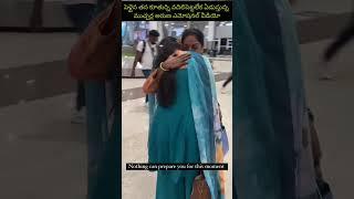 Mucherla Aruna crying hug with her daughter after marriage