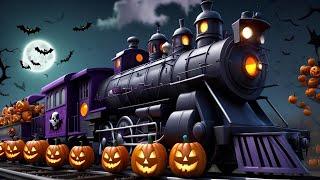 Halloween Train - October Happy Halloween Cartoon Train for kids