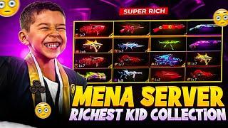 ₹2 Crore Collection  Free Fire MENA Server Richest Kid ID