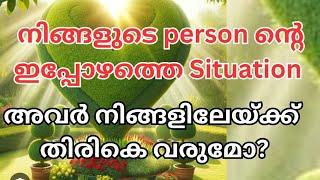 current situation of your person||അവർ തിരികെ വരുമോ||Timeless message||Tarot malayalam