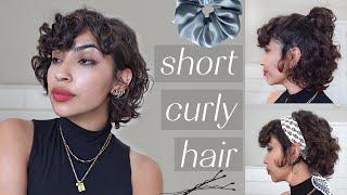 How to style short curly hair!