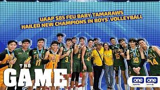 The Game | UAAP S85 FEU Baby Tamaraws hailed new champions in boys’ volleyball