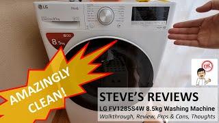 LG Front Load Washing Machine FV1285S4W 8.5kg with AI Direct Drive and Steam - Usage, Review & Care