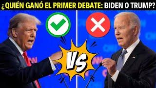 ¿Quién Ganó el Primer Debate: Biden o Trump? #donaldtrump #joebiden