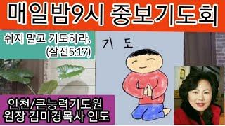 매일밤9시중보기도회/큰능력열방센타(원장 김미경목사️010 2859 5521)