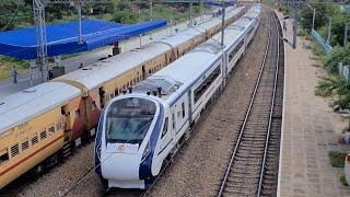 Inaugural Vande Bharat Express speeds into Madurai - 4 camera capture