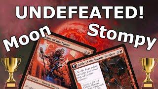 UNDEFEATED WITH MOON STOMPY!  Tournament Testing / Trophy / 5-0 League with Red Prison (Legacy MTG)