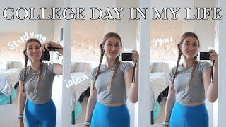 COLLEGE DAY IN MY LIFE at UVA: studying, internship & more