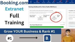 Booking.com extranet Full Training | how to use extranet booking com | Booking.com Partner