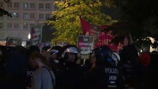 German election: Anti-AfD protest in front of Berlin HQ