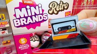 NEW!! ZURU MINI BRANDS RETRO SERIES 1 Unboxing Full Box Mystery Capsule Zuru Toys