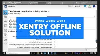 Xentry Offline Solution for Mercedes Benz W223 W206 W213