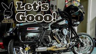 Kruesi Originals 2021 House of Harley performance  road glide / stunt bike build  walk around.