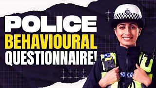 POLICE BEHAVIOURAL STYLES QUESTIONNAIRE TEST QUESTIONS & ANSWERS! (Police Online Assessment Answers)